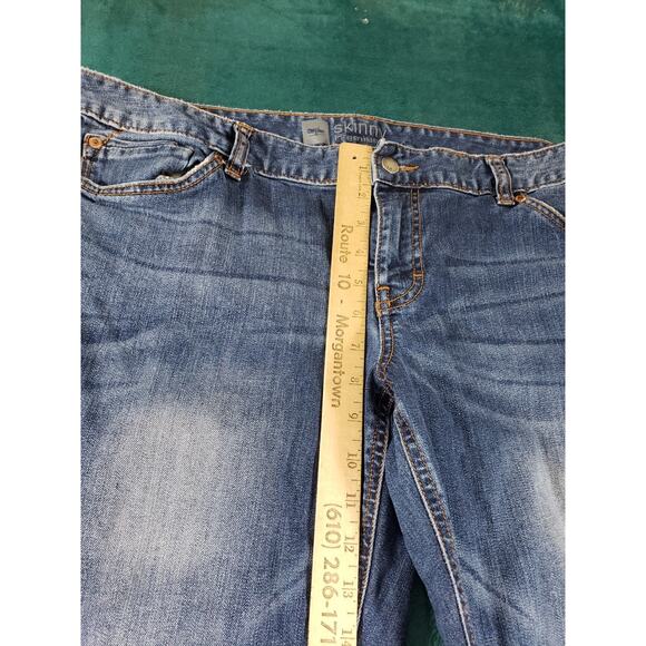 Mossimo Jeans Size 16 Short Womens Blue Stretch Denim Pants Mid Rise Skinny - Picture 6 of 11